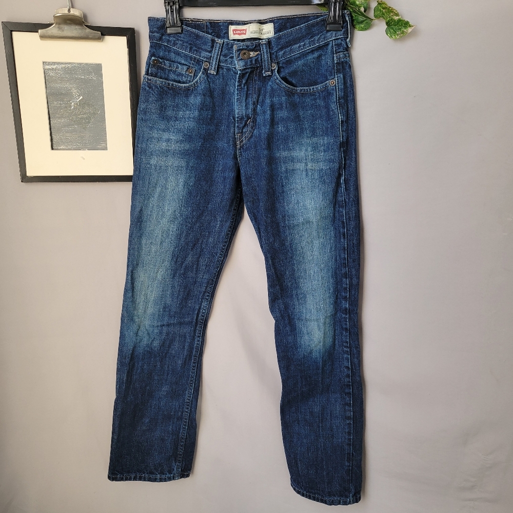 Levi's 514 Slim Straight Denim Jeans Blue‎ 14 R or 27 x 27